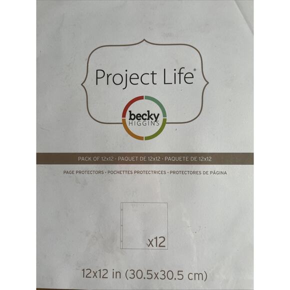 Becky Higgins Project Life Lot 48 Pocket Pages C D Page Protectors Clear 12x12 - Picture 2 of 5